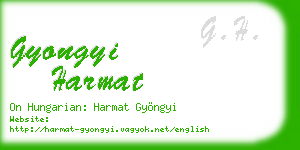 gyongyi harmat business card