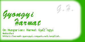 gyongyi harmat business card